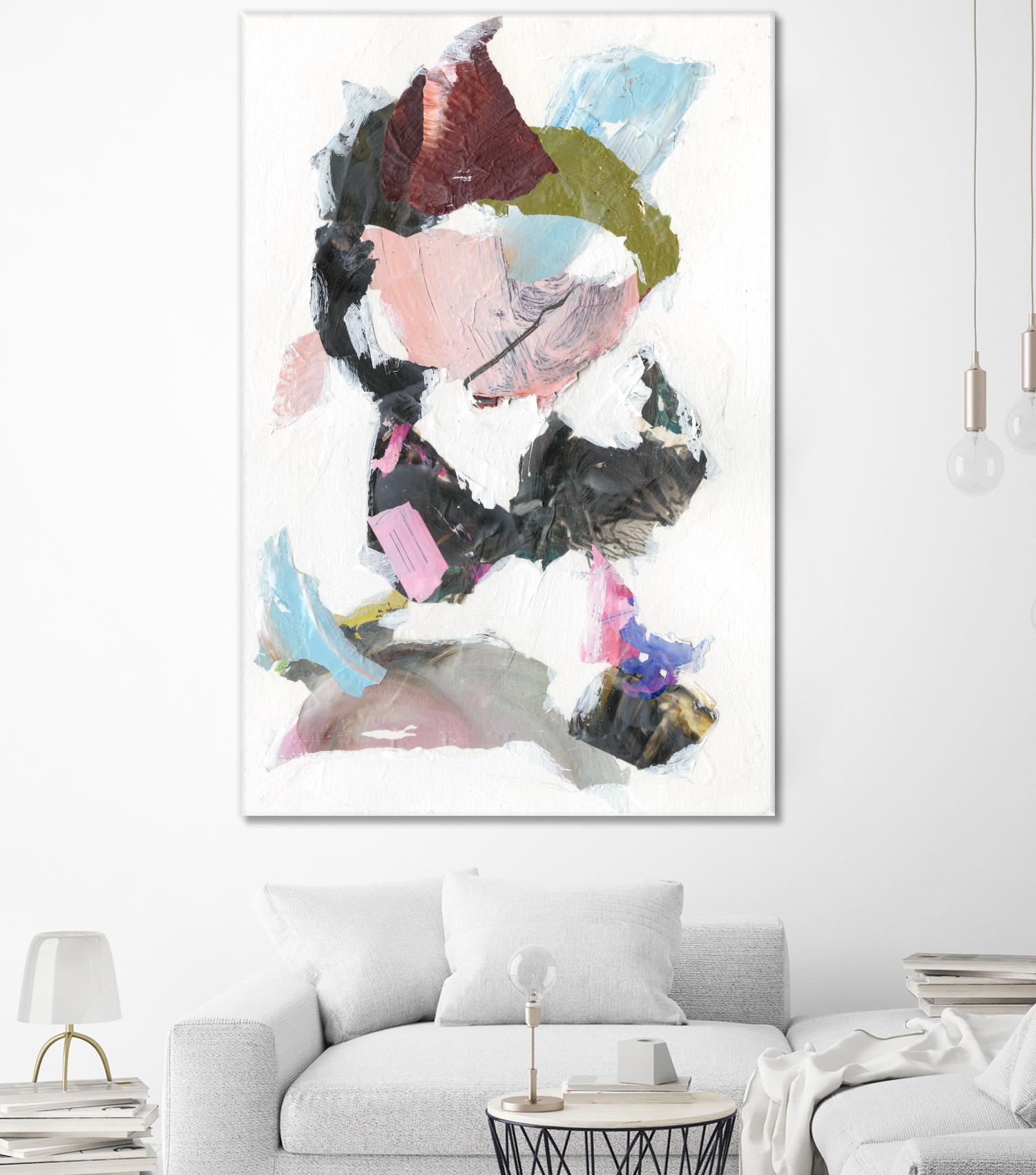 Sonata I by Jodi Fuchs on GIANT ART - pink abstract