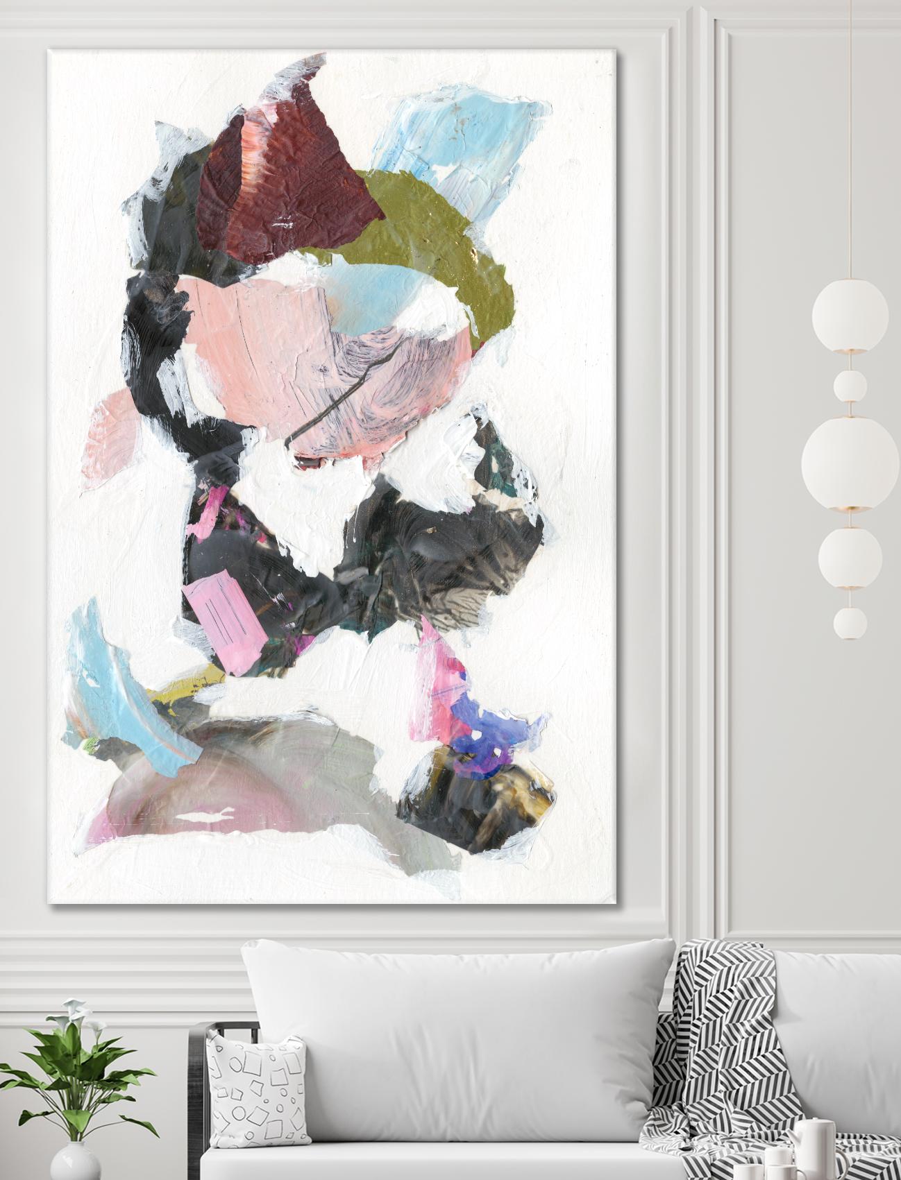 Sonata I by Jodi Fuchs on GIANT ART - pink abstract