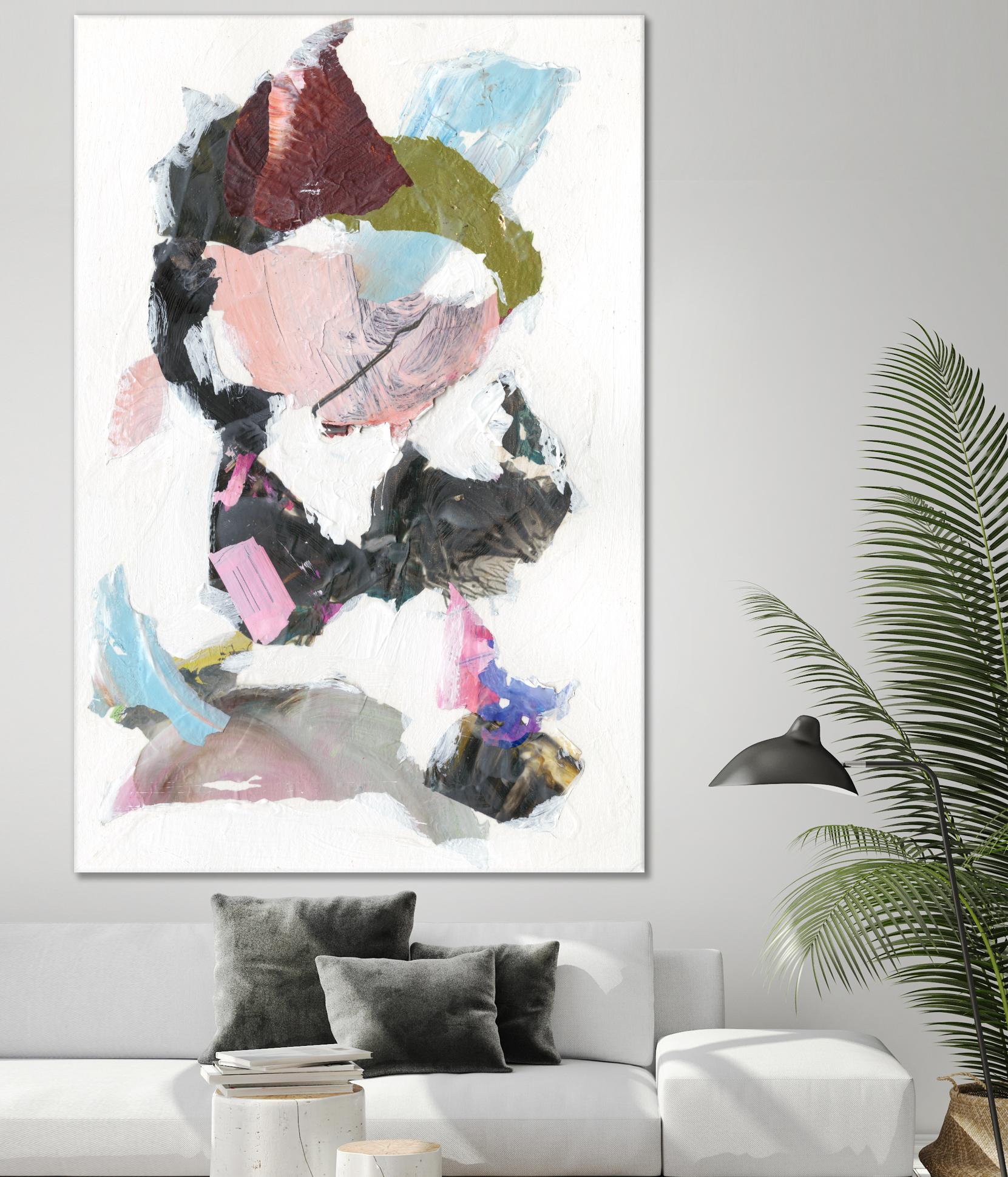 Sonata I by Jodi Fuchs on GIANT ART - pink abstract