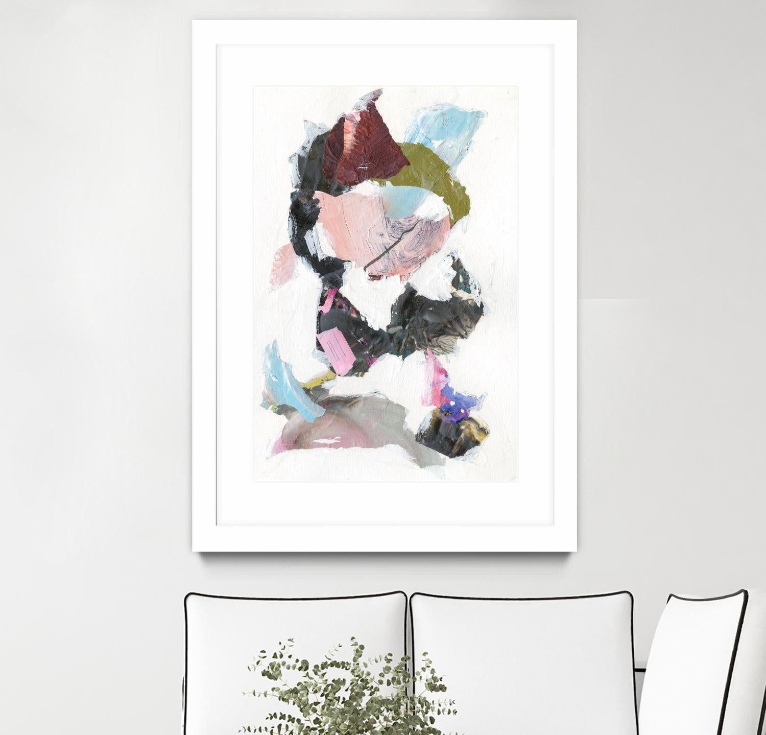 Sonata I by Jodi Fuchs on GIANT ART - pink abstract