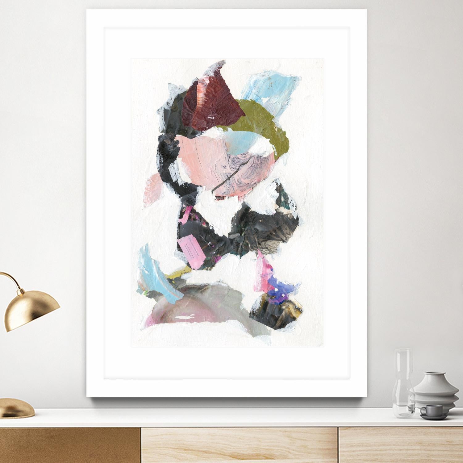 Sonata I by Jodi Fuchs on GIANT ART - pink abstract