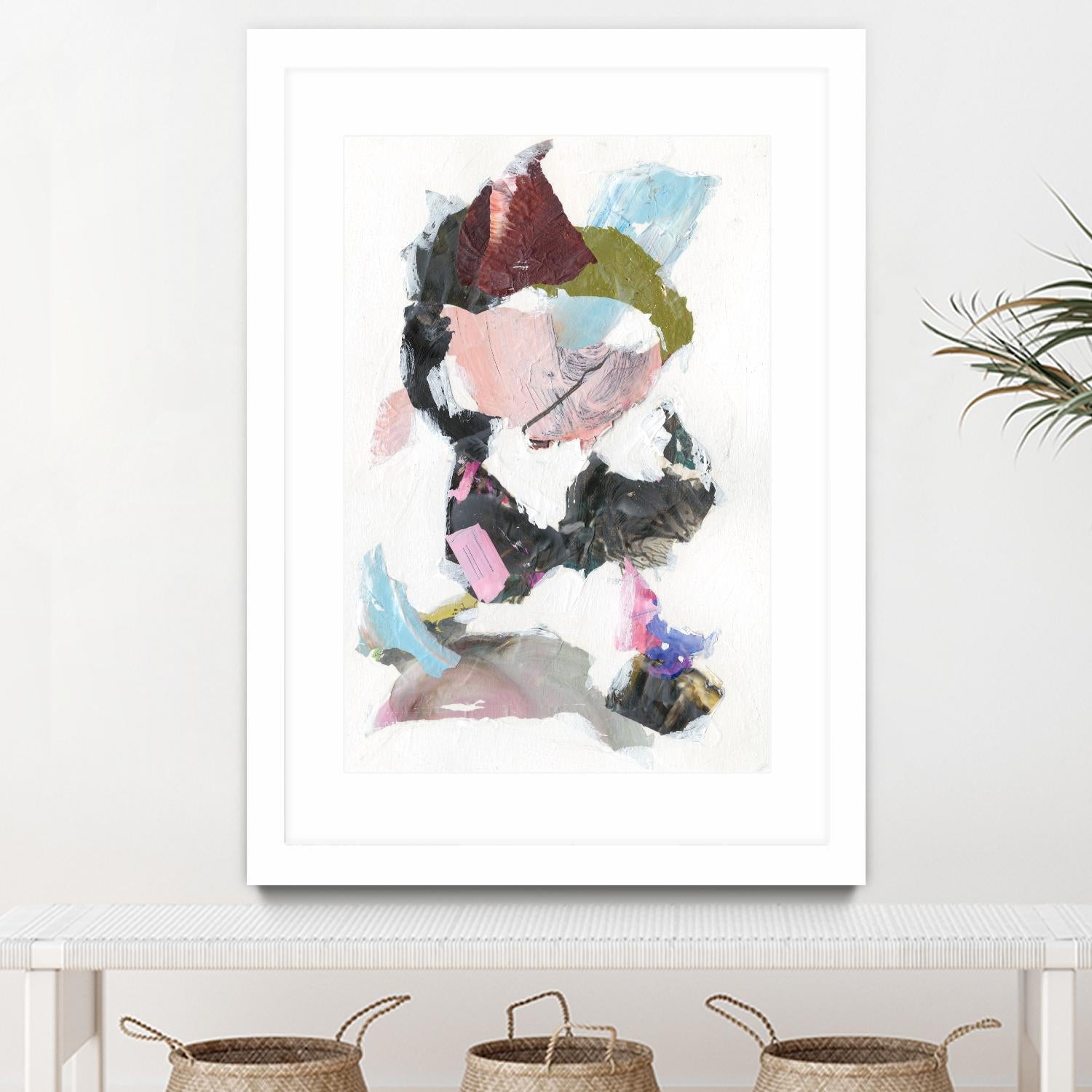 Sonata I by Jodi Fuchs on GIANT ART - pink abstract