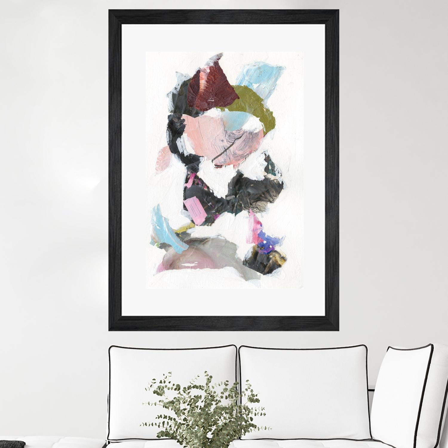 Sonata I by Jodi Fuchs on GIANT ART - pink abstract