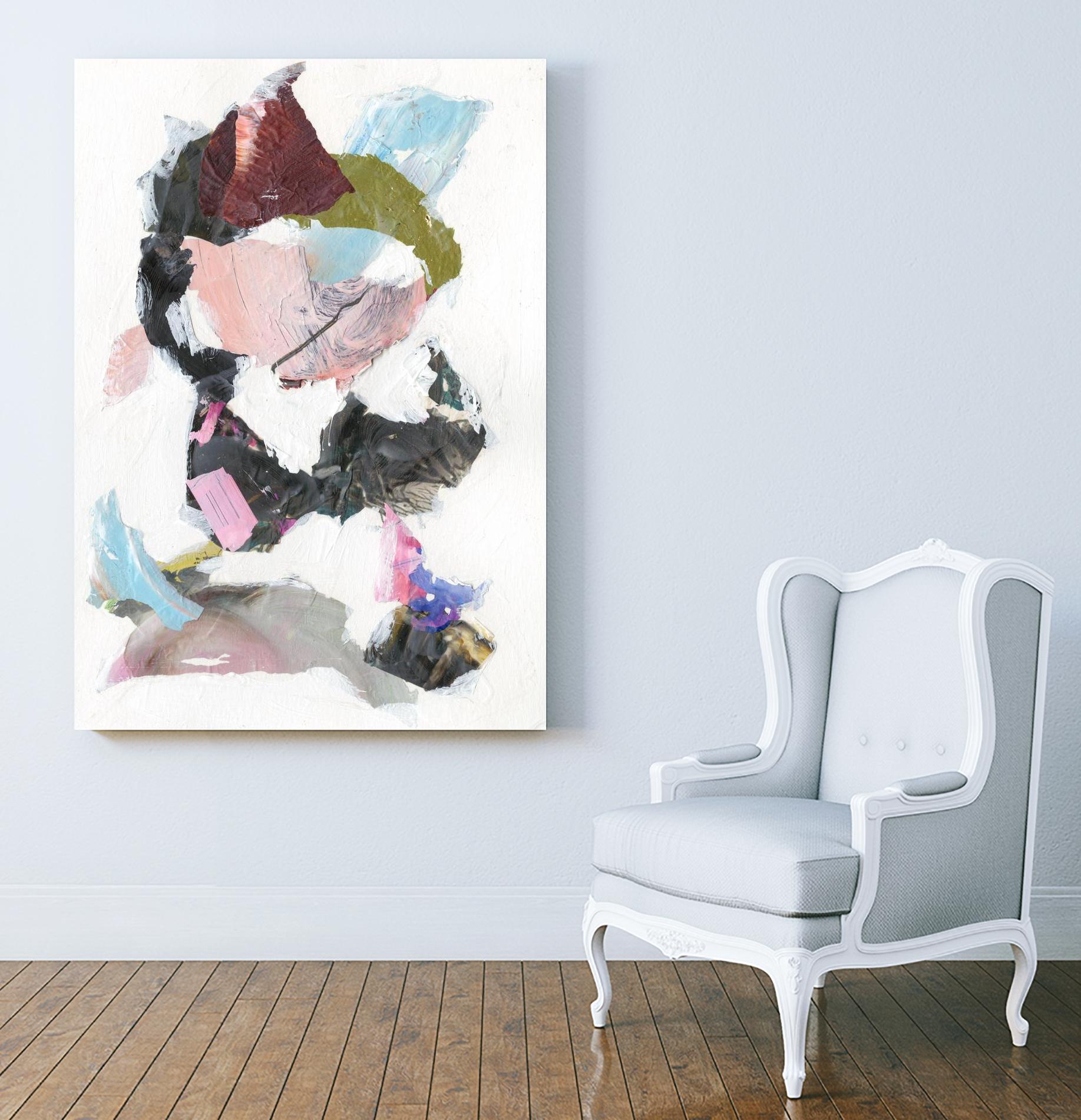 Sonata I by Jodi Fuchs on GIANT ART - pink abstract