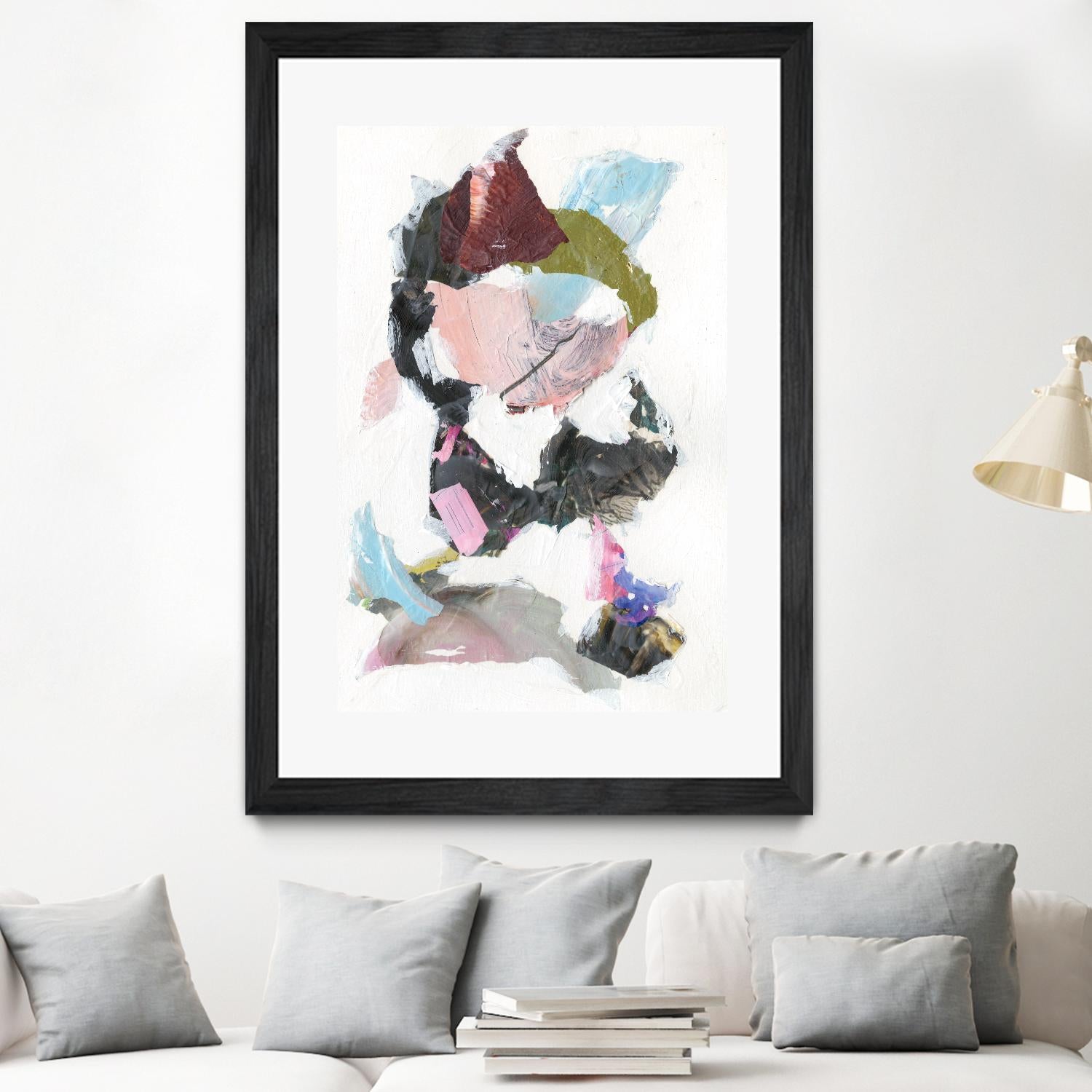 Sonata I by Jodi Fuchs on GIANT ART - pink abstract