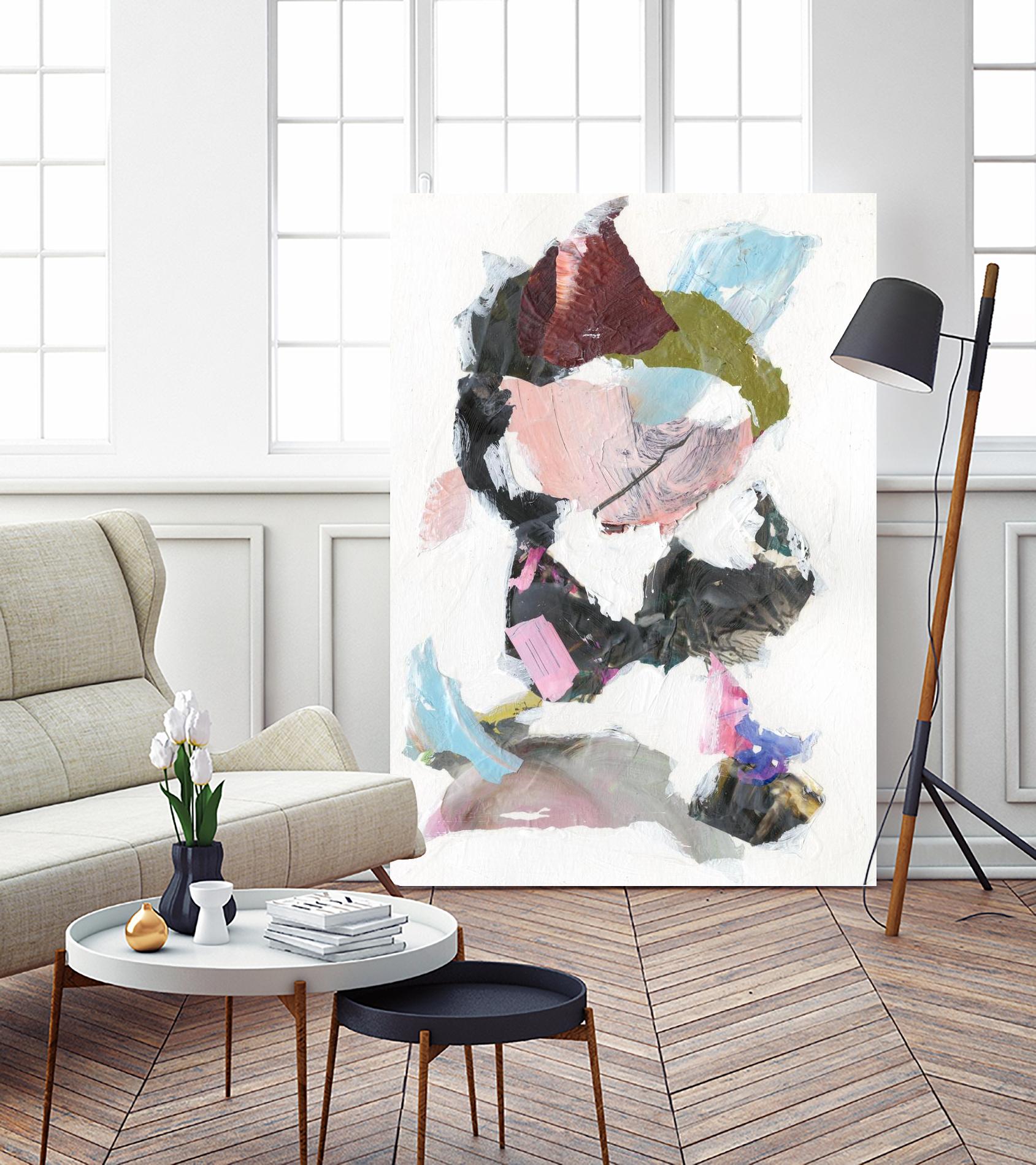 Sonata I by Jodi Fuchs on GIANT ART - pink abstract