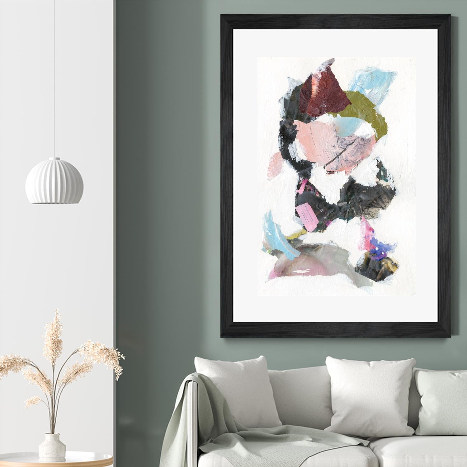 Sonata I by Jodi Fuchs on GIANT ART - pink abstract