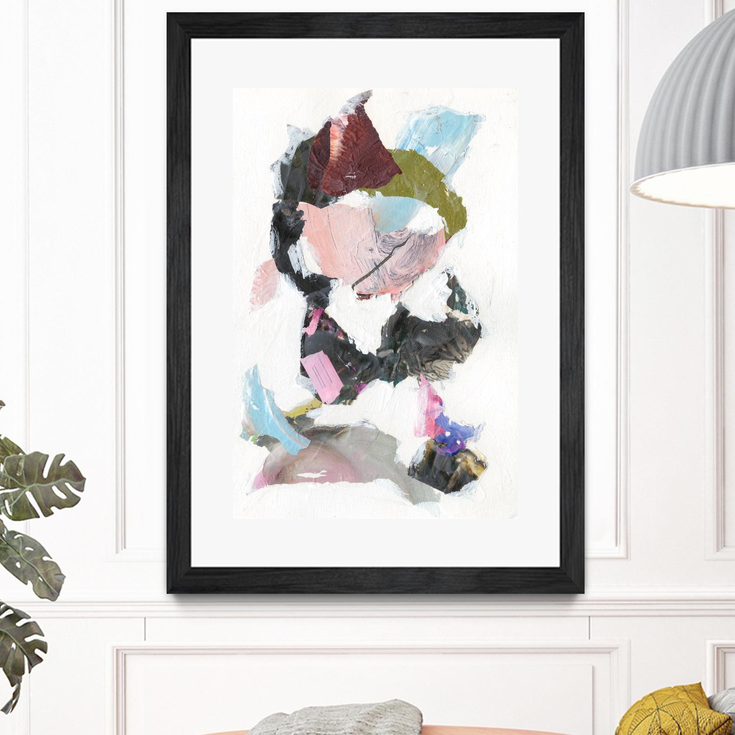 Sonata I by Jodi Fuchs on GIANT ART - pink abstract