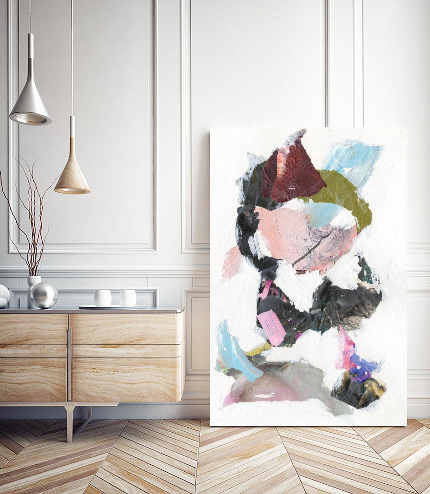 Sonata I by Jodi Fuchs on GIANT ART - pink abstract