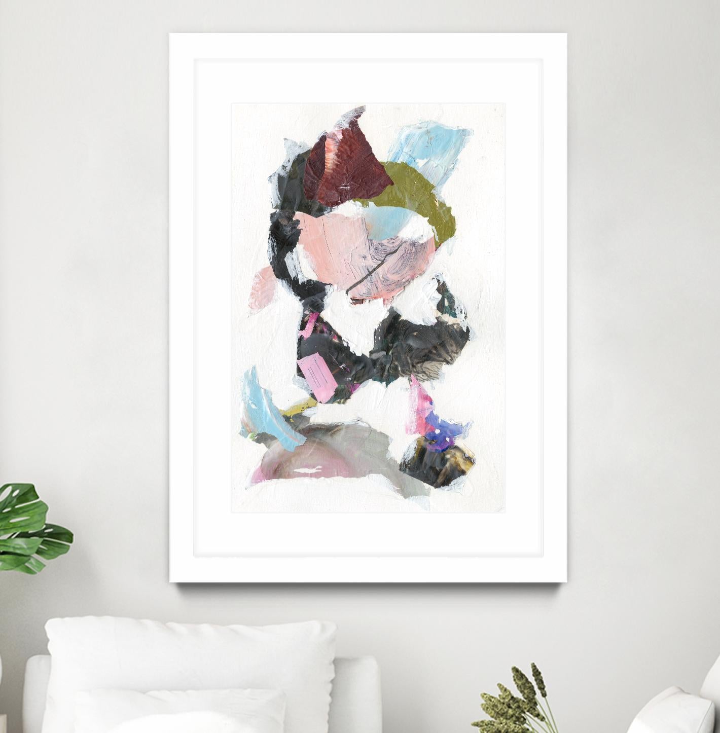 Sonata I by Jodi Fuchs on GIANT ART - pink abstract