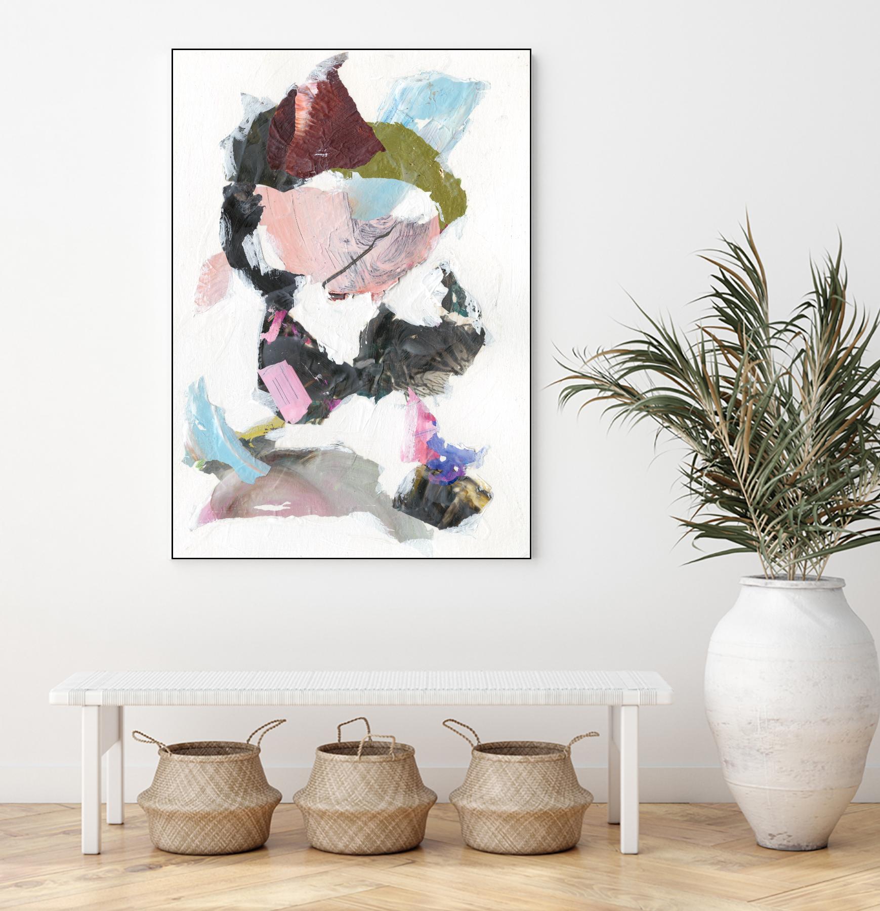 Sonata I by Jodi Fuchs on GIANT ART - pink abstract