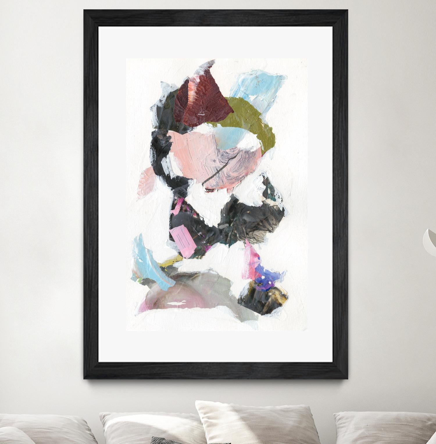 Sonata I by Jodi Fuchs on GIANT ART - pink abstract