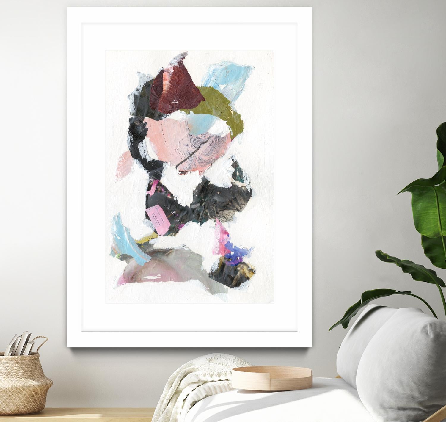 Sonata I by Jodi Fuchs on GIANT ART - pink abstract