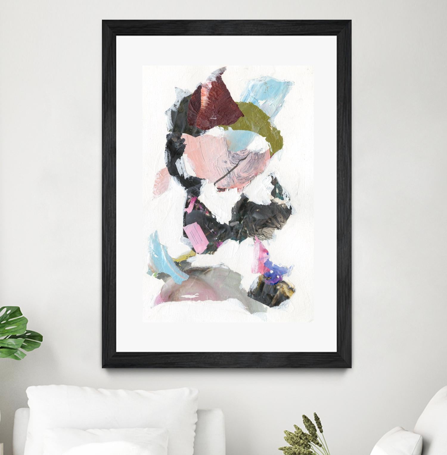 Sonata I by Jodi Fuchs on GIANT ART - pink abstract