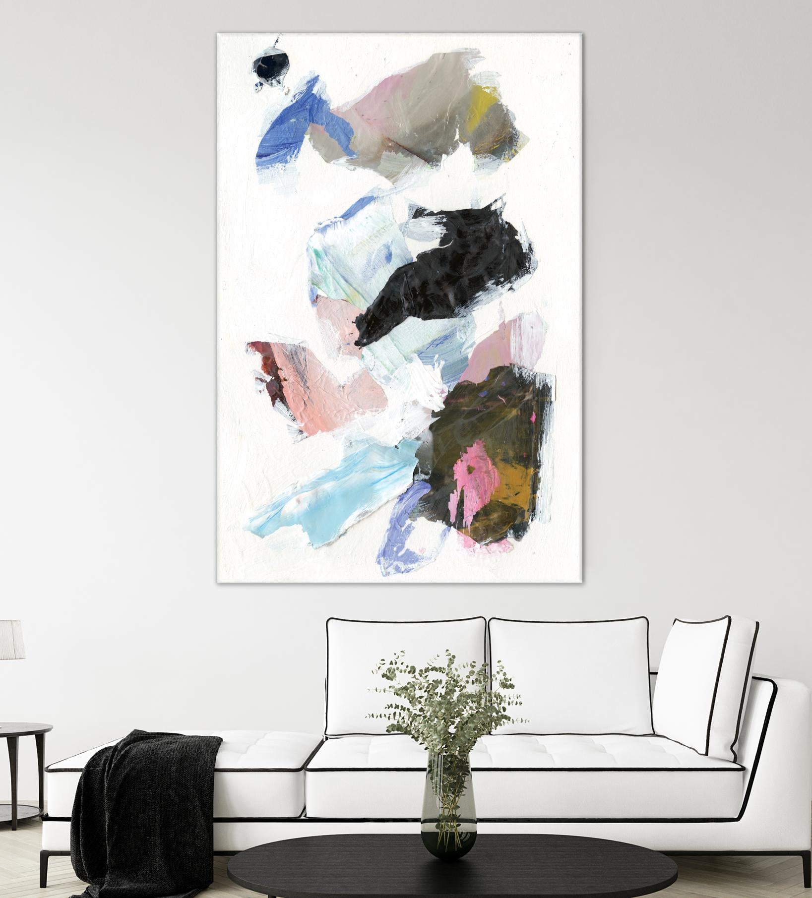 Sonata II by Jodi Fuchs on GIANT ART - pink abstract