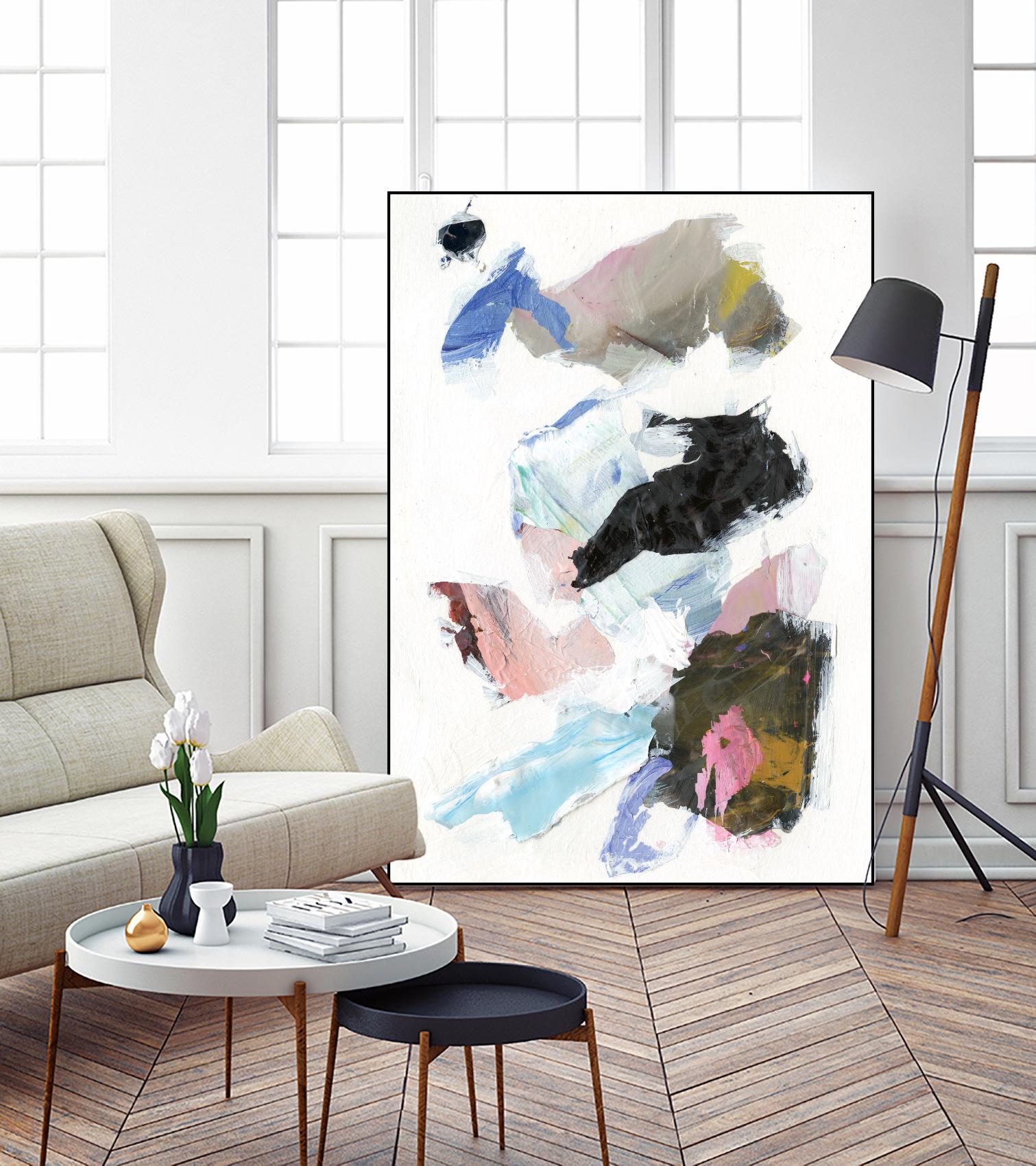 Sonata II by Jodi Fuchs on GIANT ART - pink abstract