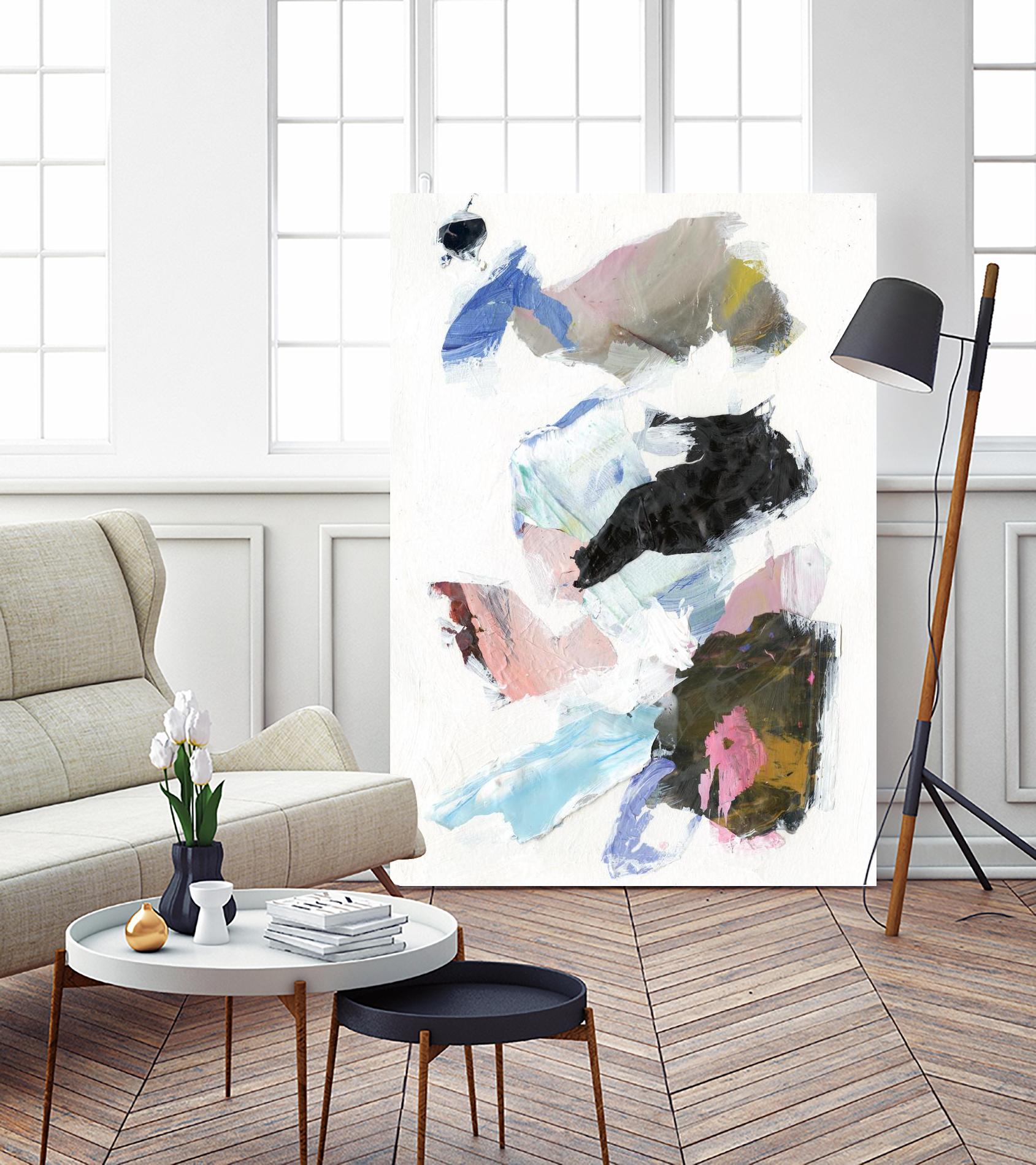 Sonata II by Jodi Fuchs on GIANT ART - pink abstract