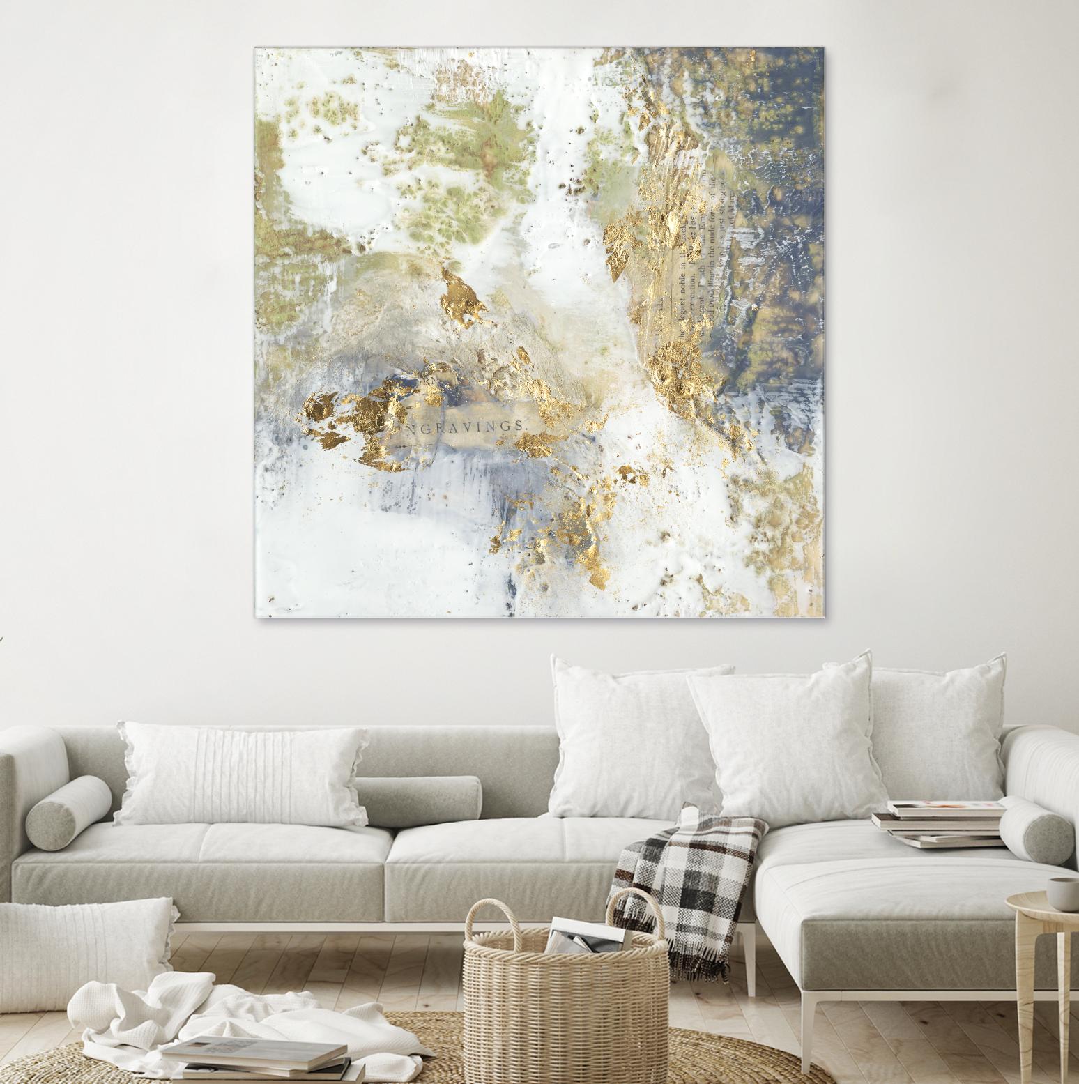 Gilded Aerial by Jennifer Goldberger on GIANT ART - abstract