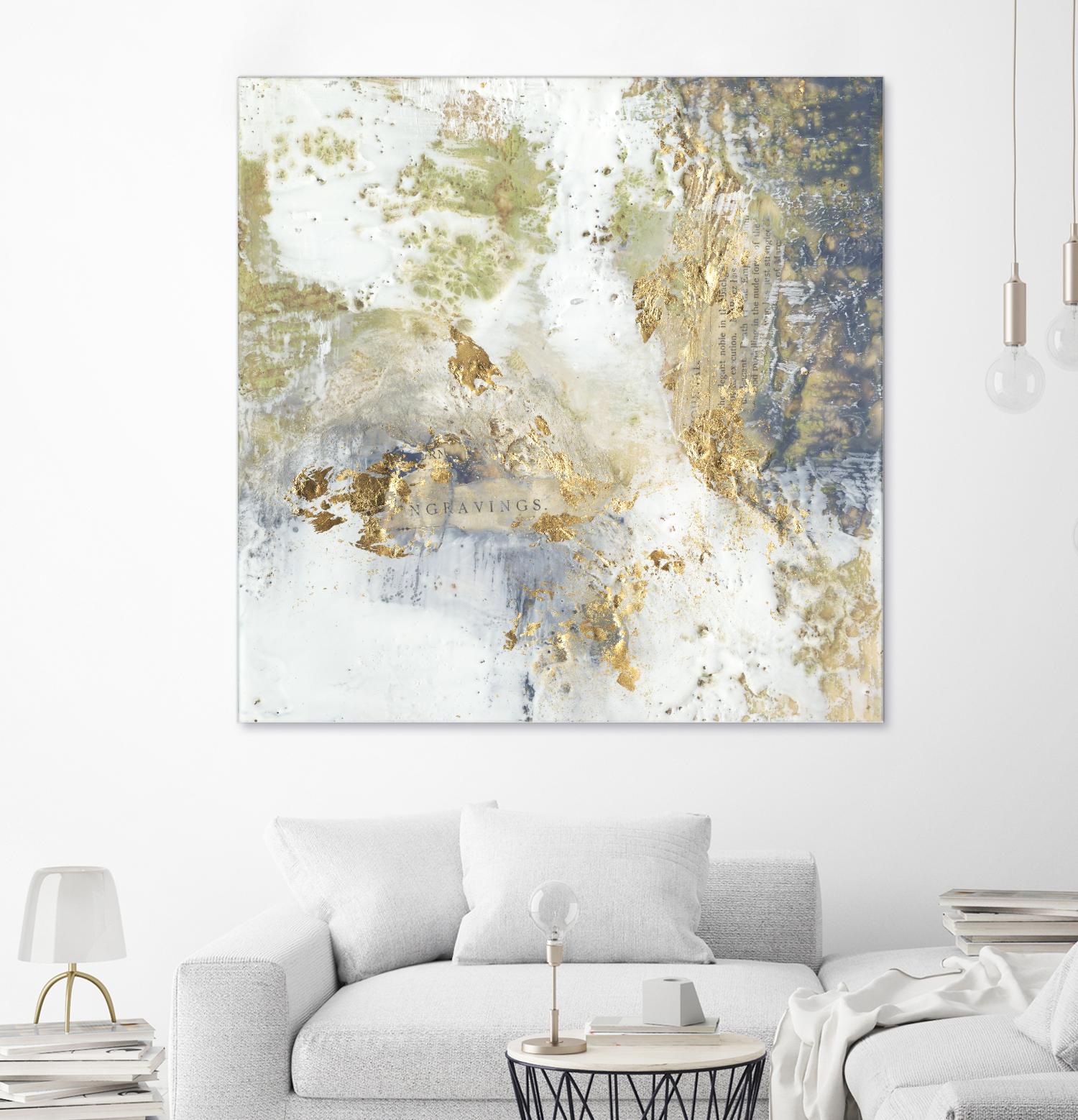 Gilded Aerial by Jennifer Goldberger on GIANT ART - abstract