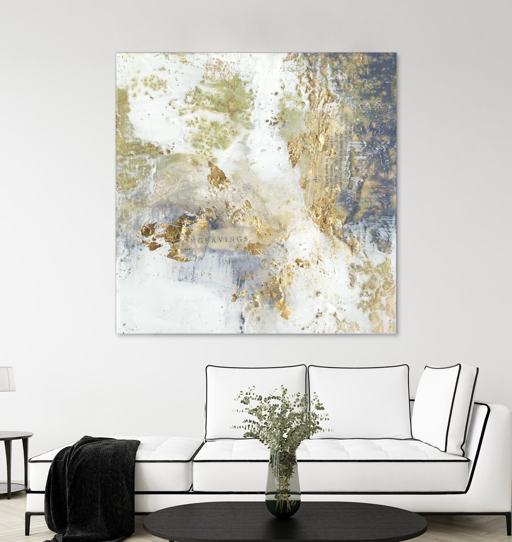 Gilded Aerial by Jennifer Goldberger on GIANT ART - abstract