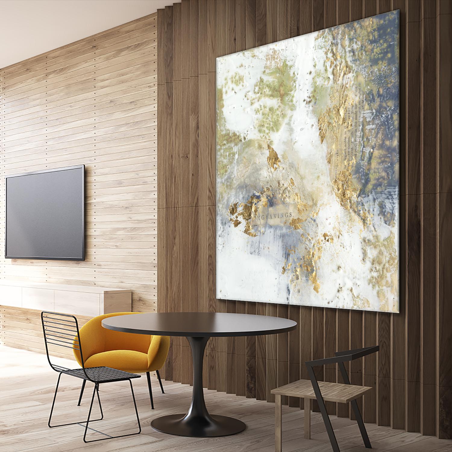 Gilded Aerial by Jennifer Goldberger on GIANT ART - abstract