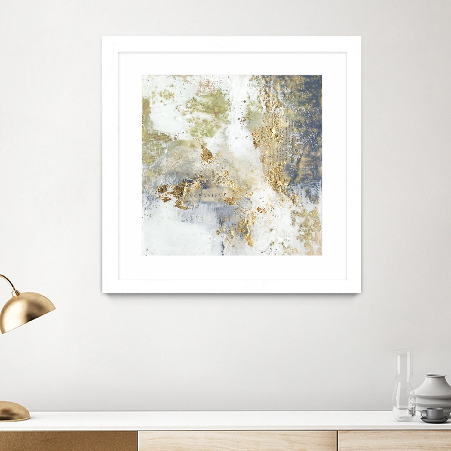 Gilded Aerial by Jennifer Goldberger on GIANT ART - abstract