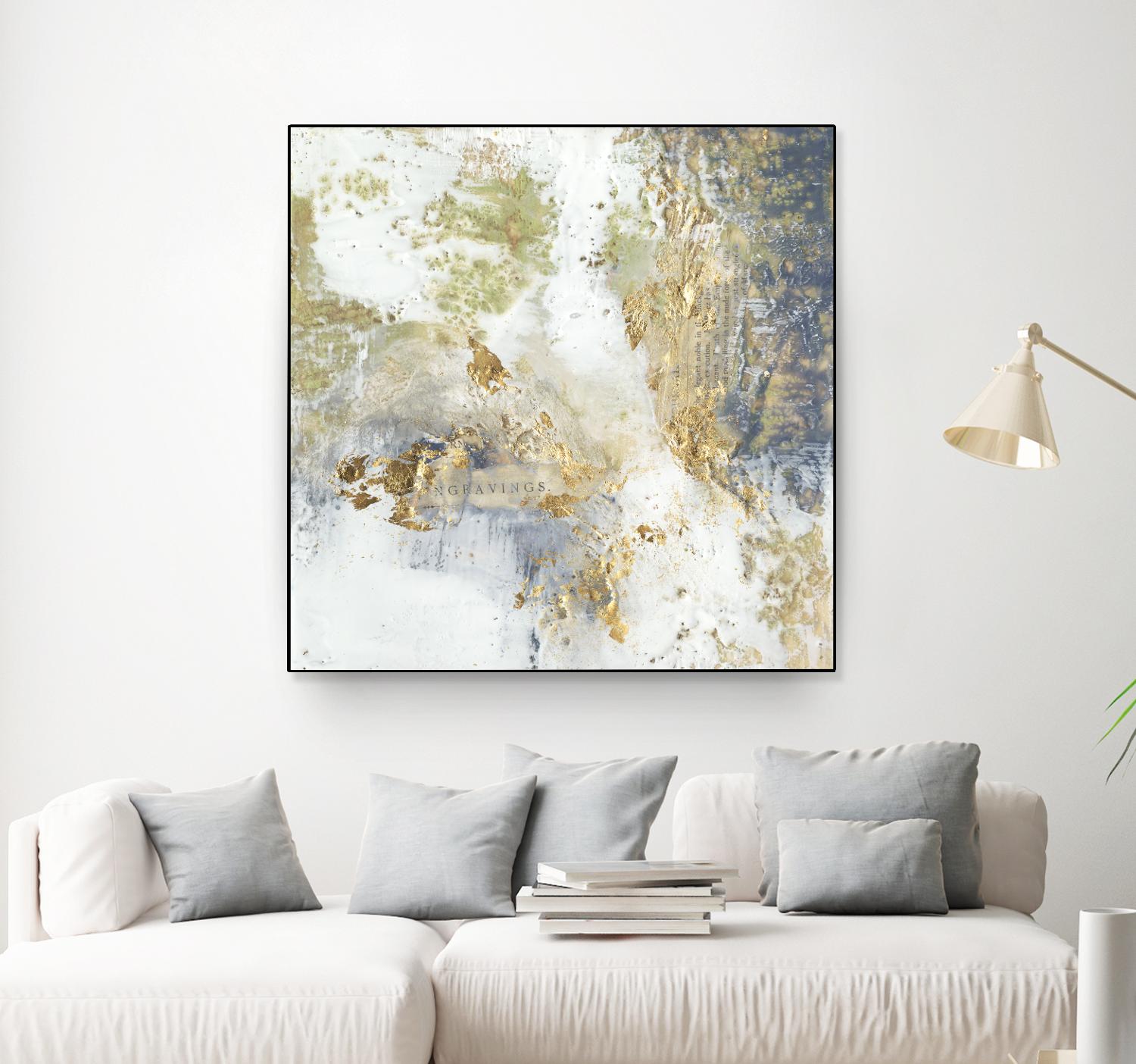 Gilded Aerial by Jennifer Goldberger on GIANT ART - abstract