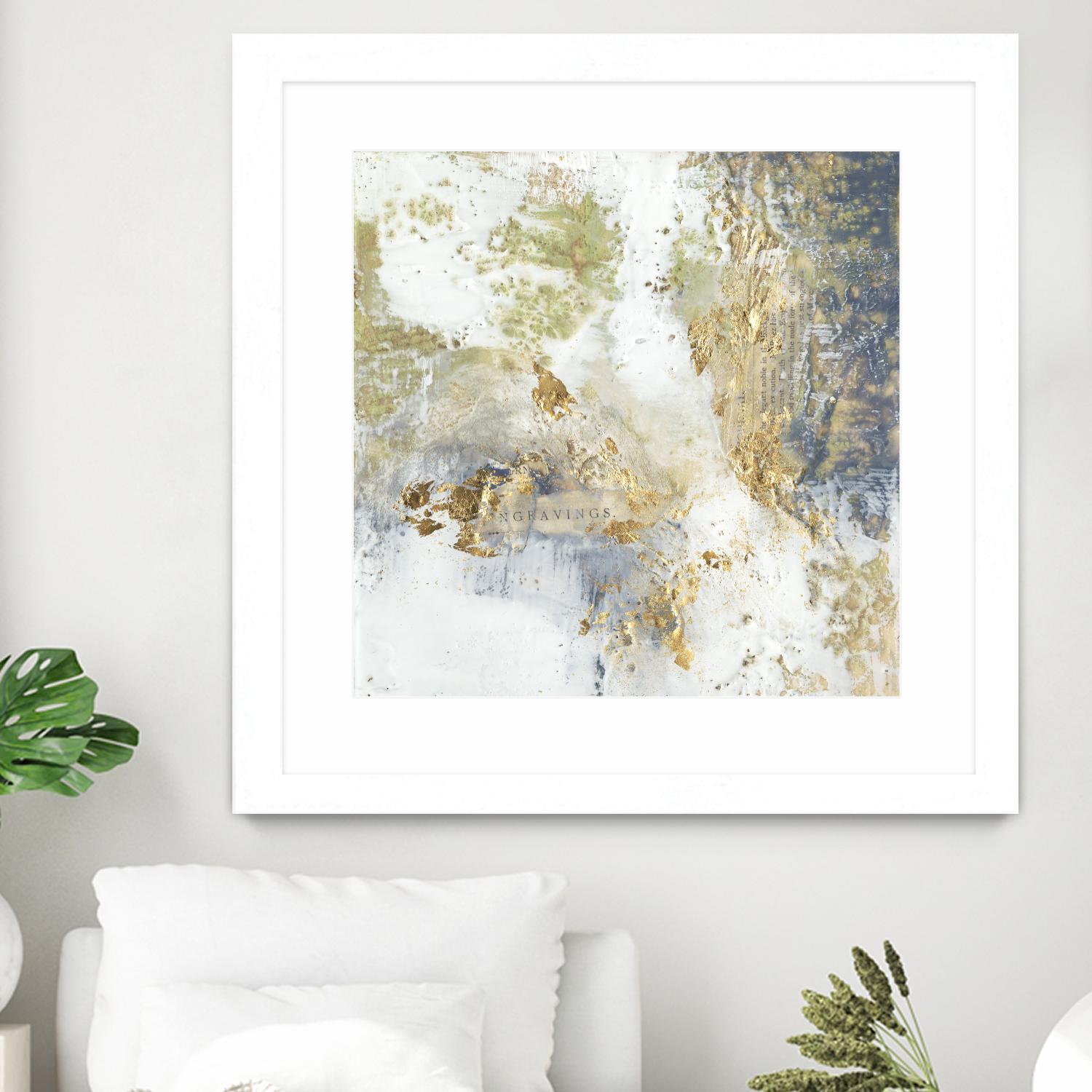 Gilded Aerial by Jennifer Goldberger on GIANT ART - abstract