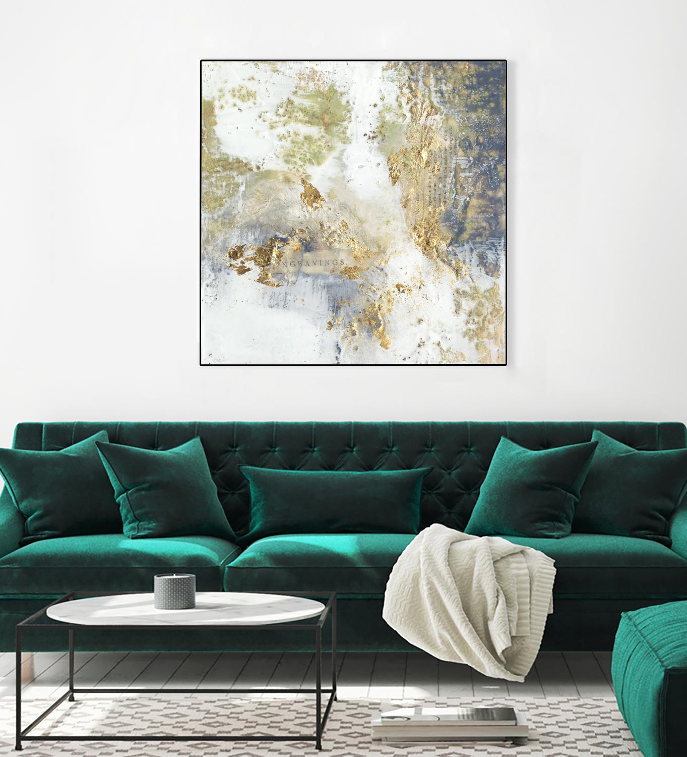 Gilded Aerial by Jennifer Goldberger on GIANT ART - abstract