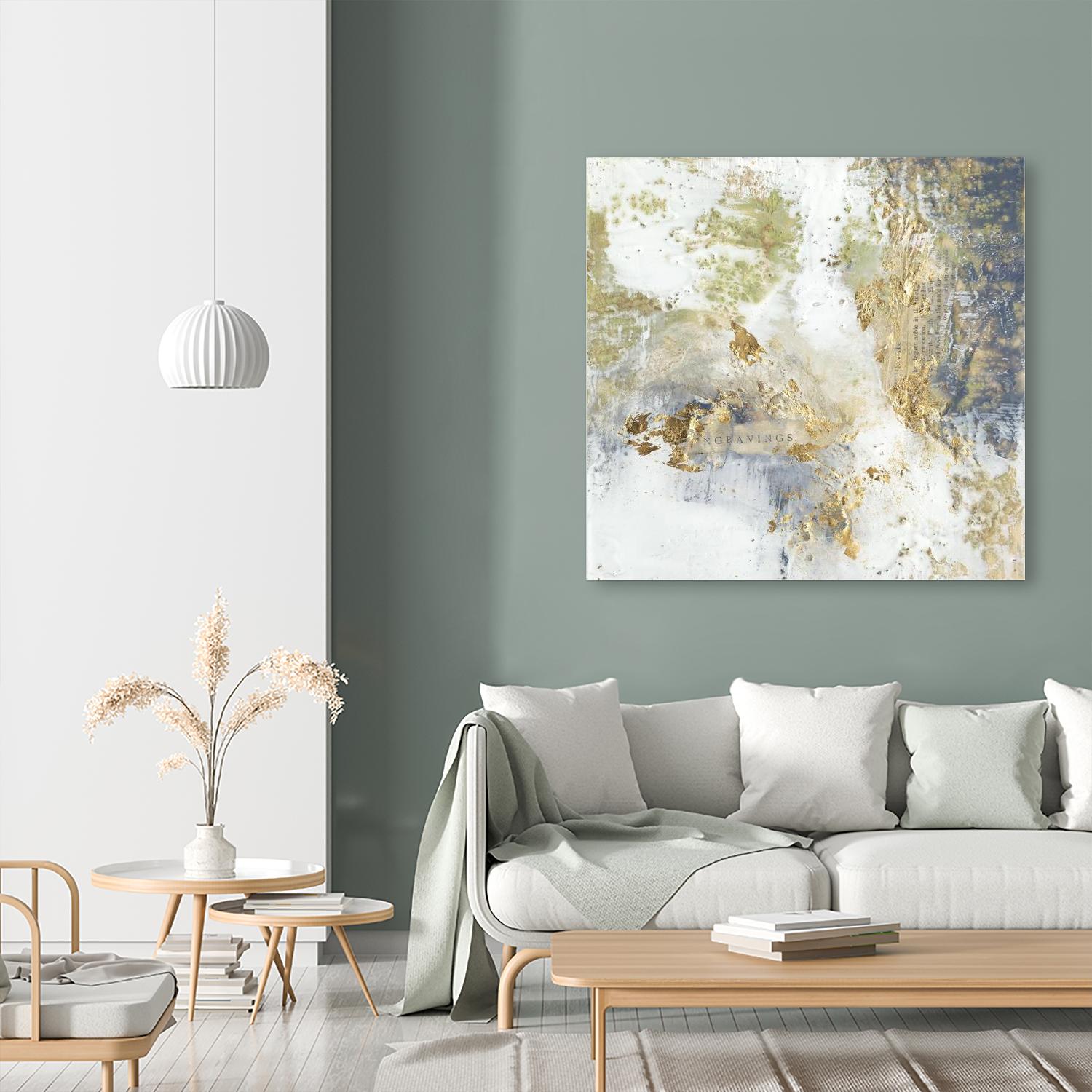 Gilded Aerial by Jennifer Goldberger on GIANT ART - abstract