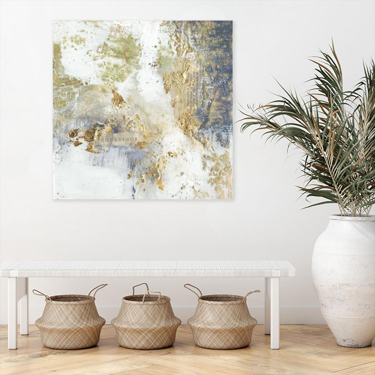 Gilded Aerial by Jennifer Goldberger on GIANT ART - abstract