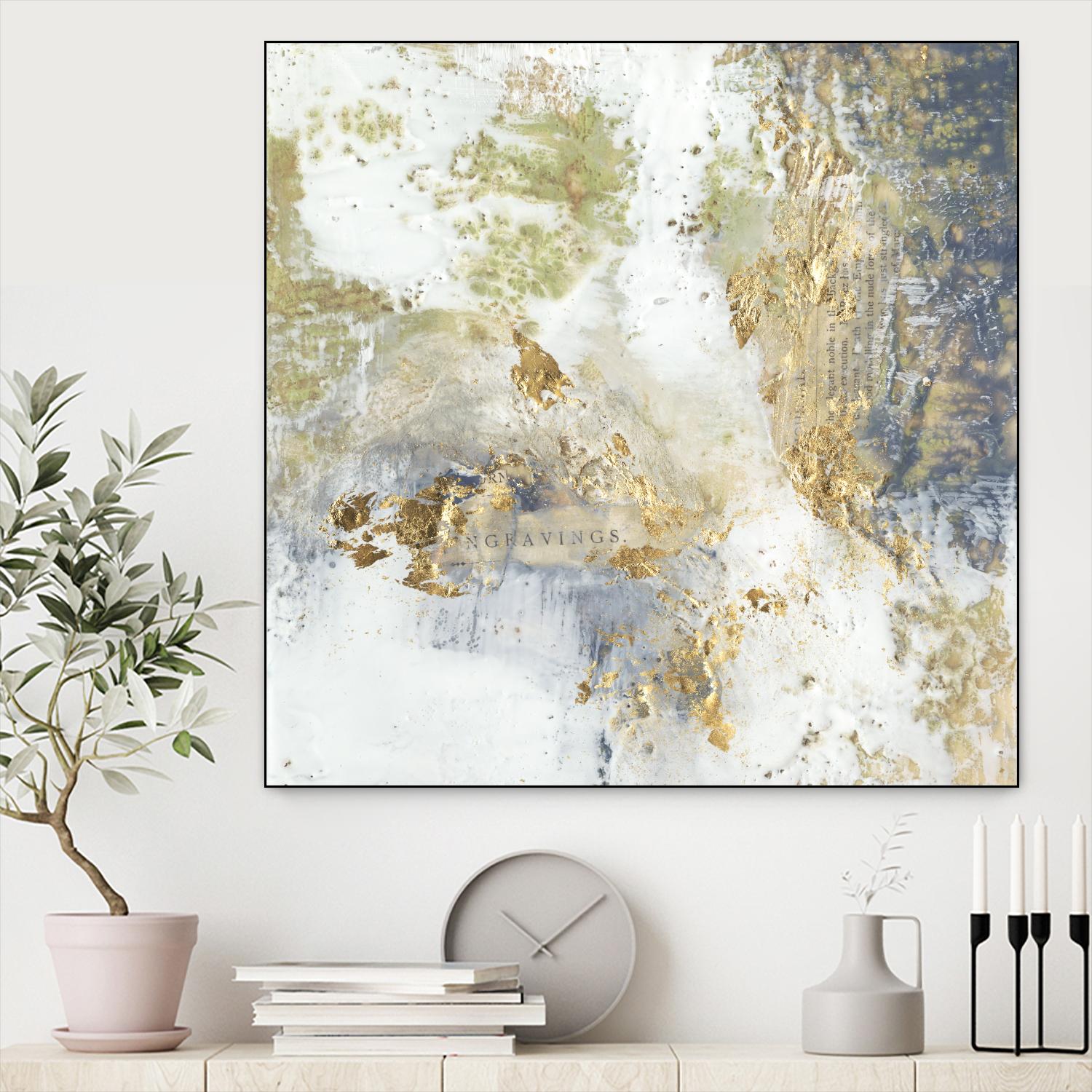 Gilded Aerial by Jennifer Goldberger on GIANT ART - abstract
