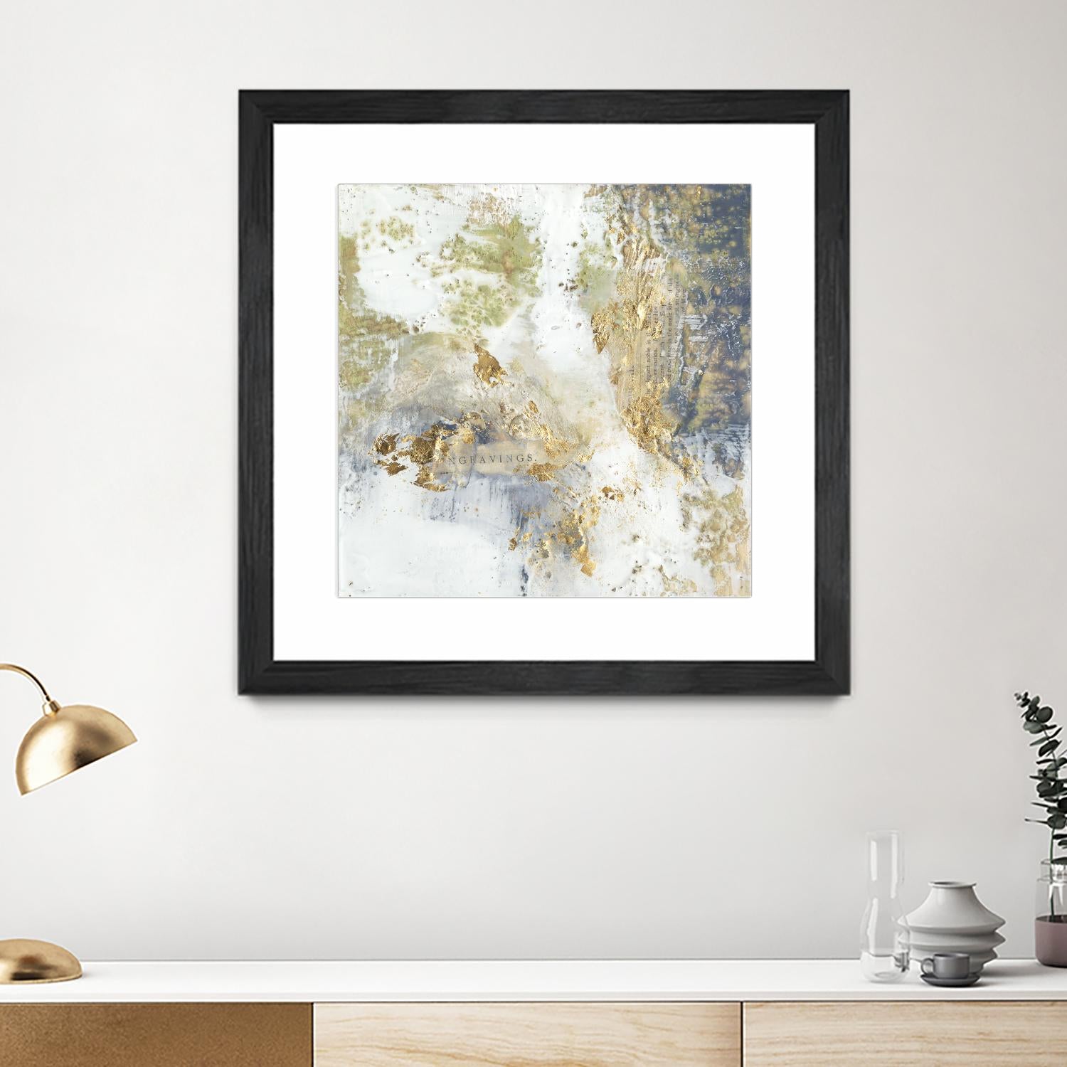 Gilded Aerial by Jennifer Goldberger on GIANT ART - abstract