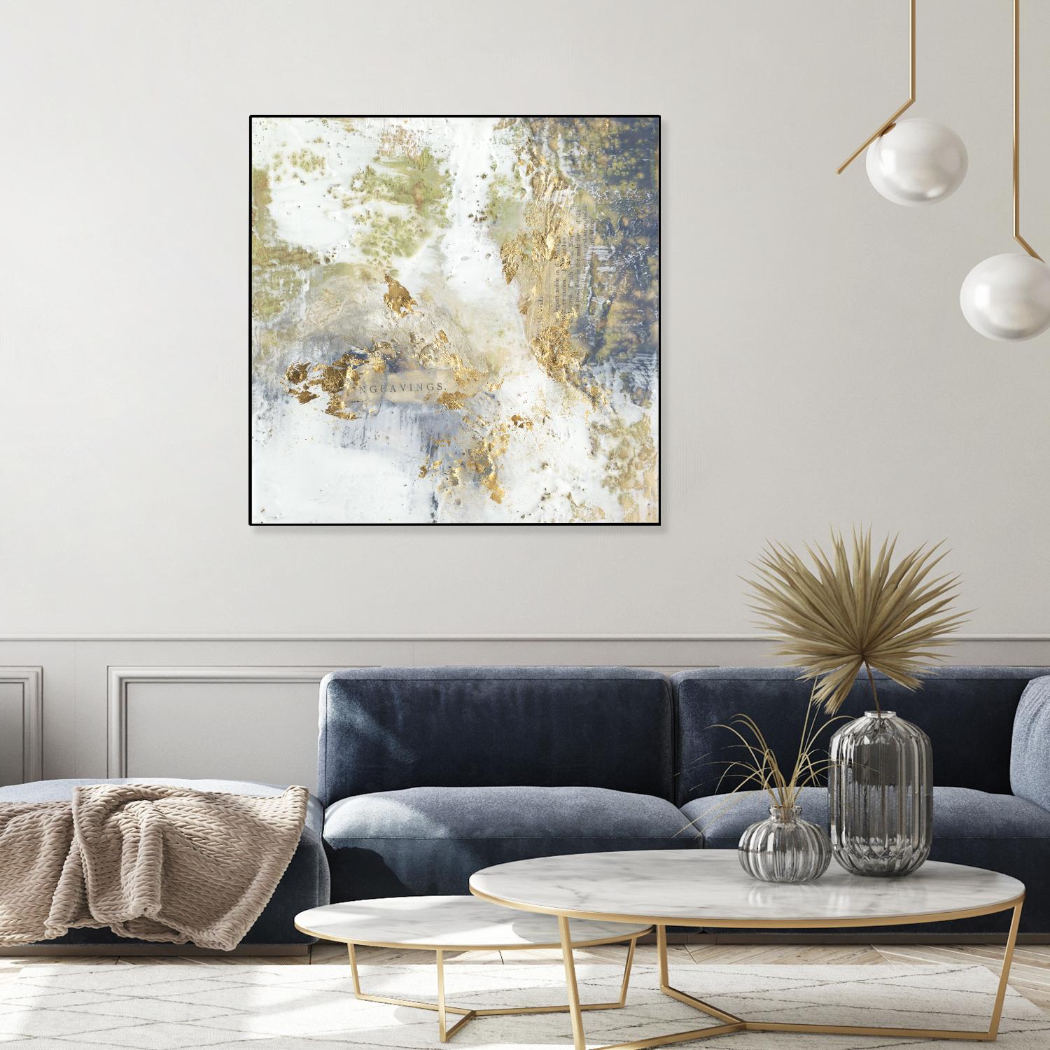 Gilded Aerial by Jennifer Goldberger on GIANT ART - abstract