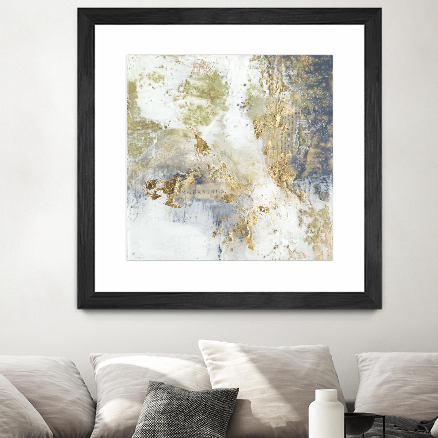 Gilded Aerial by Jennifer Goldberger on GIANT ART - abstract