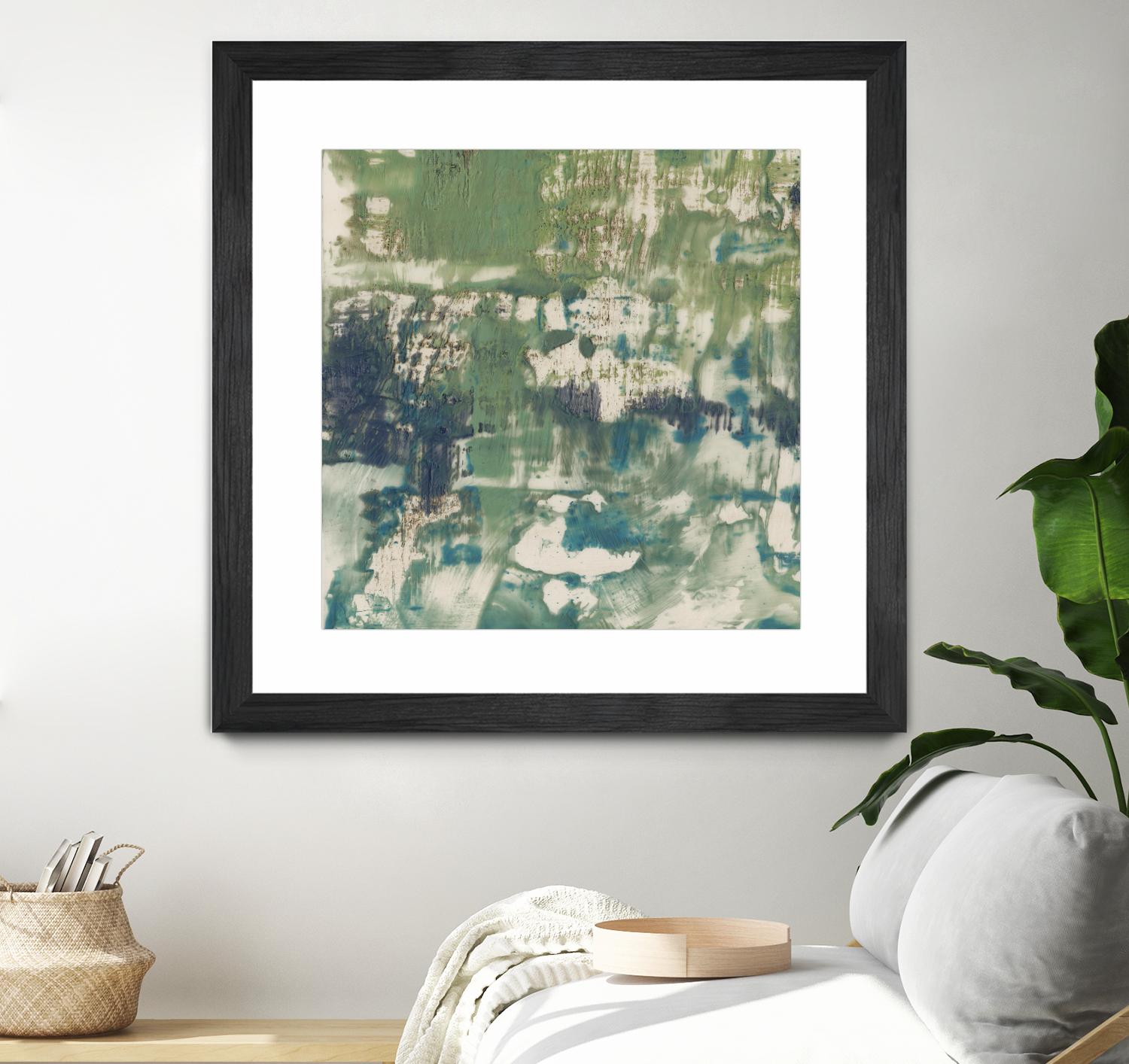 Obscured Horizon I by Jennifer Goldberger on GIANT ART - green abstract