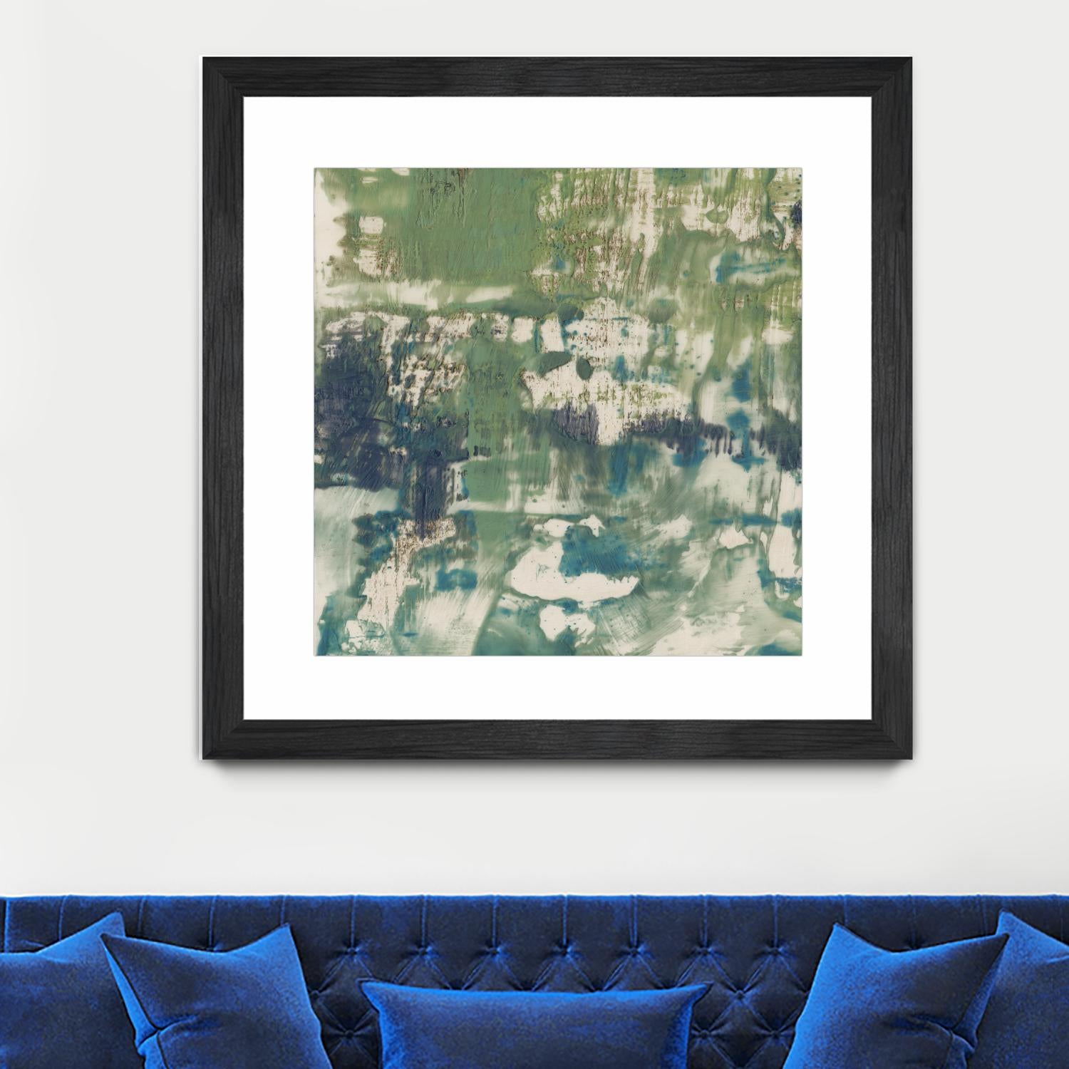 Obscured Horizon I by Jennifer Goldberger on GIANT ART - green abstract