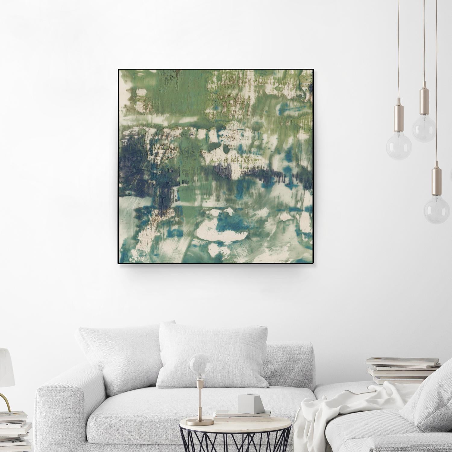 Obscured Horizon I by Jennifer Goldberger on GIANT ART - green abstract