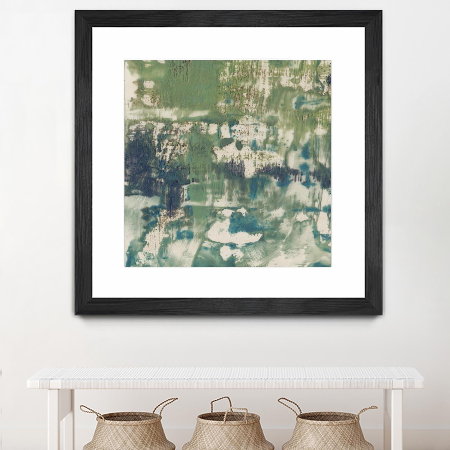 Obscured Horizon I by Jennifer Goldberger on GIANT ART - green abstract