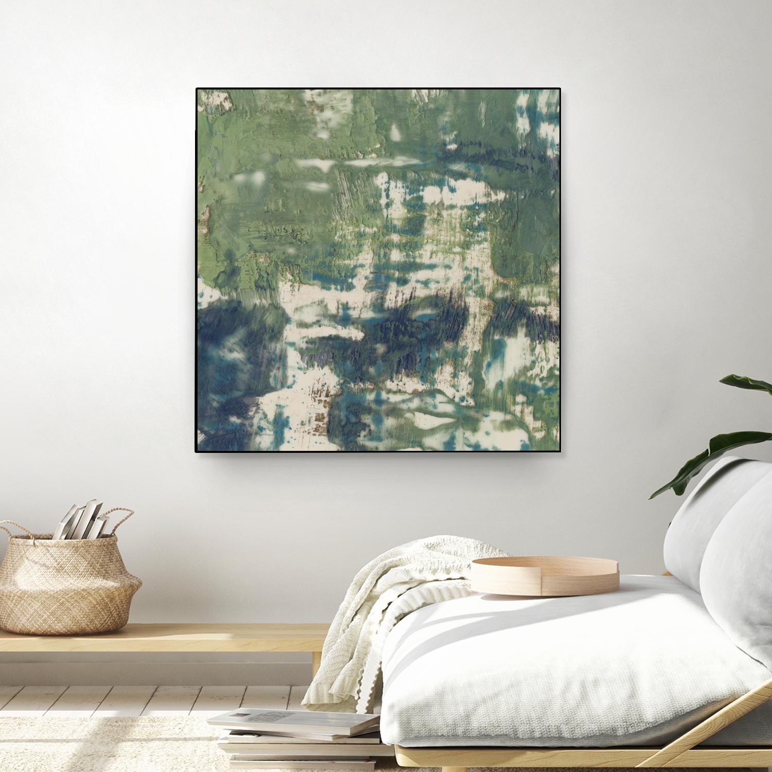 Obscured Horizon II by Jennifer Goldberger on GIANT ART - green abstract