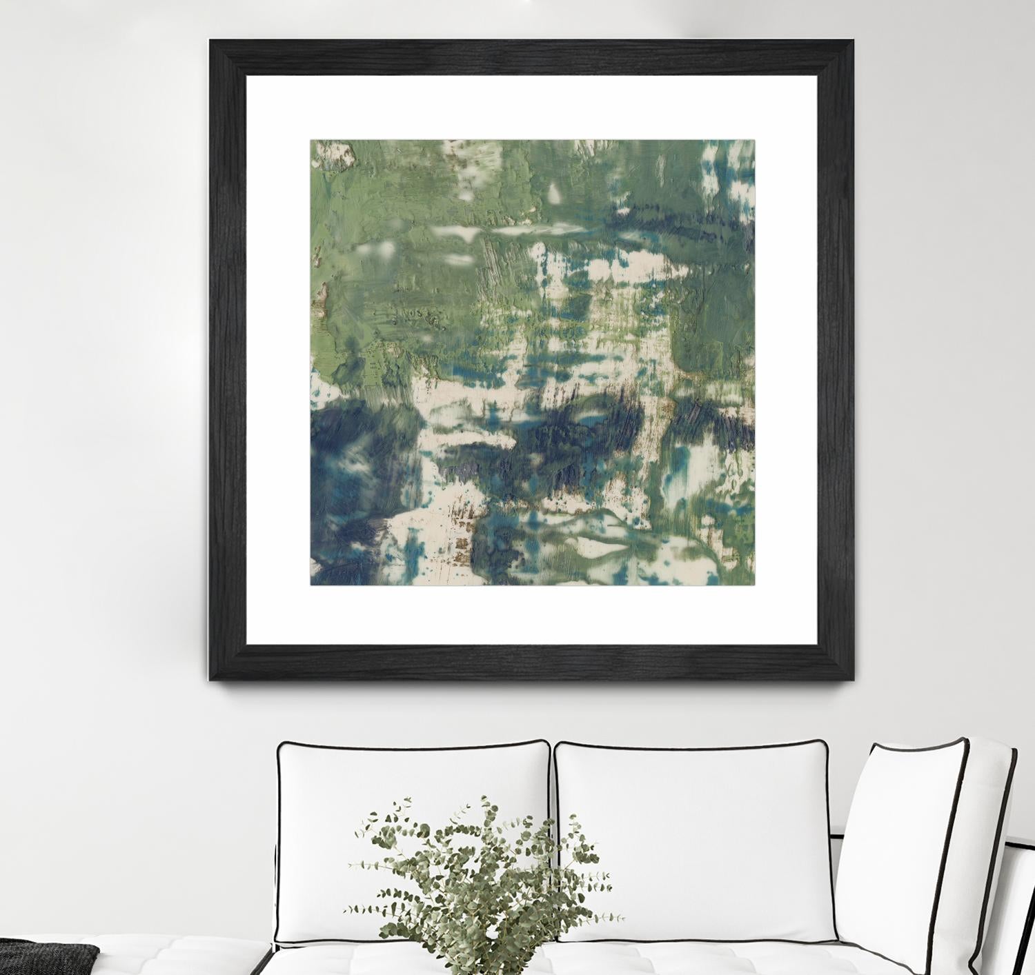 Obscured Horizon II by Jennifer Goldberger on GIANT ART - green abstract