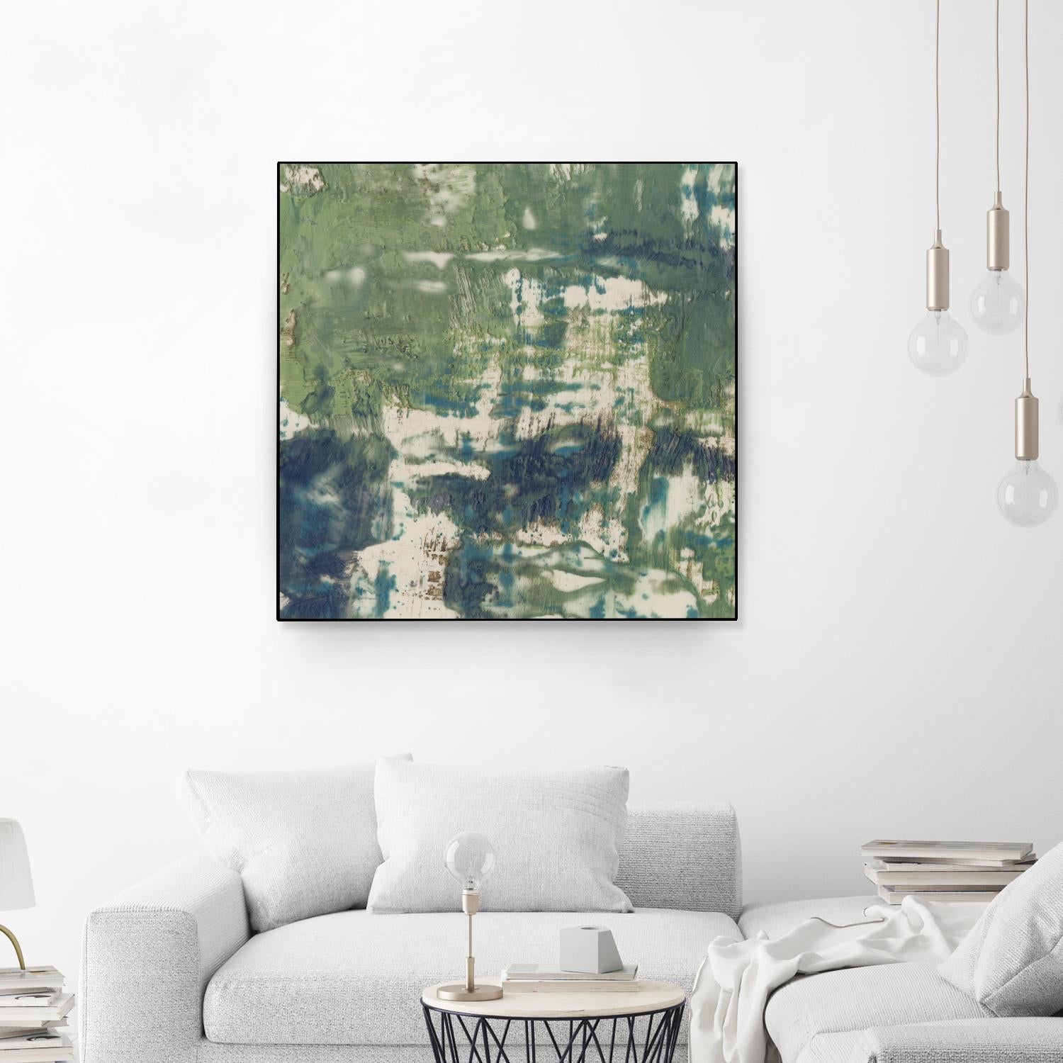Obscured Horizon II by Jennifer Goldberger on GIANT ART - green abstract