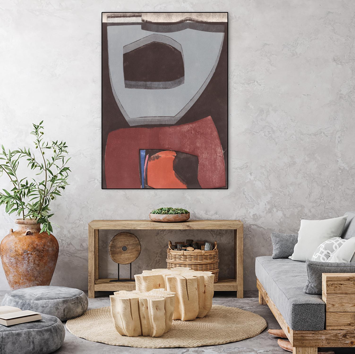 Istanbul #12 by Rob Delamater on GIANT ART - brown abstract