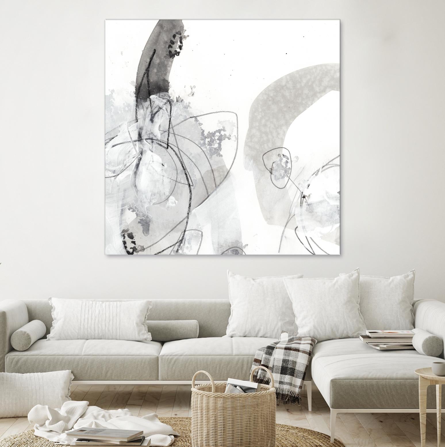 Monochrome Gestures III by June Erica Vess on GIANT ART - black abstract