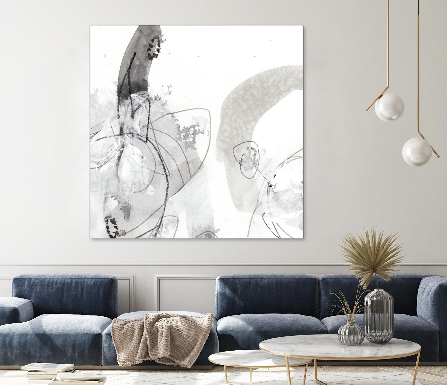 Monochrome Gestures III by June Erica Vess on GIANT ART - black abstract