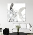 Monochrome Gestures III by June Erica Vess on GIANT ART - black abstract