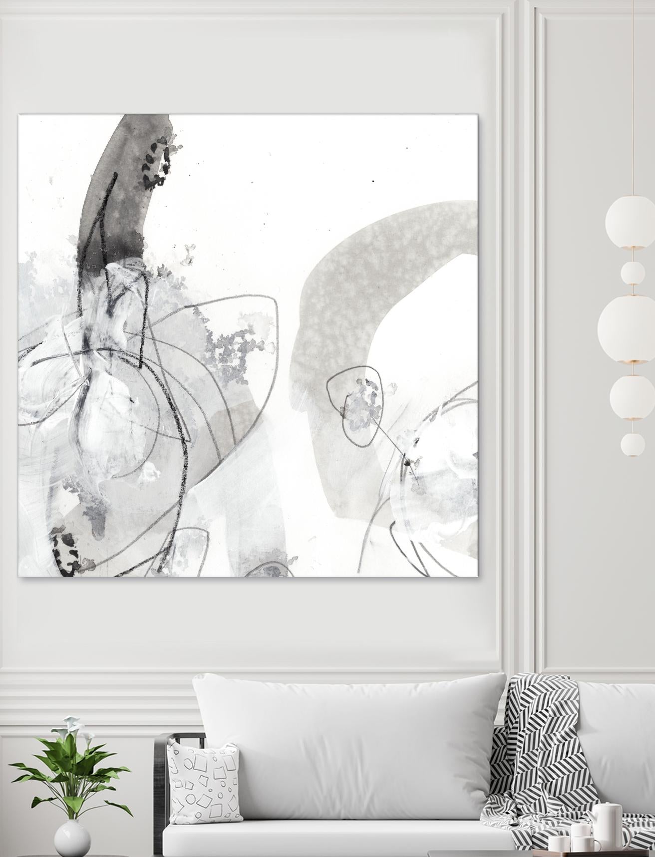 Monochrome Gestures III by June Erica Vess on GIANT ART - black abstract