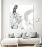 Monochrome Gestures III by June Erica Vess on GIANT ART - black abstract