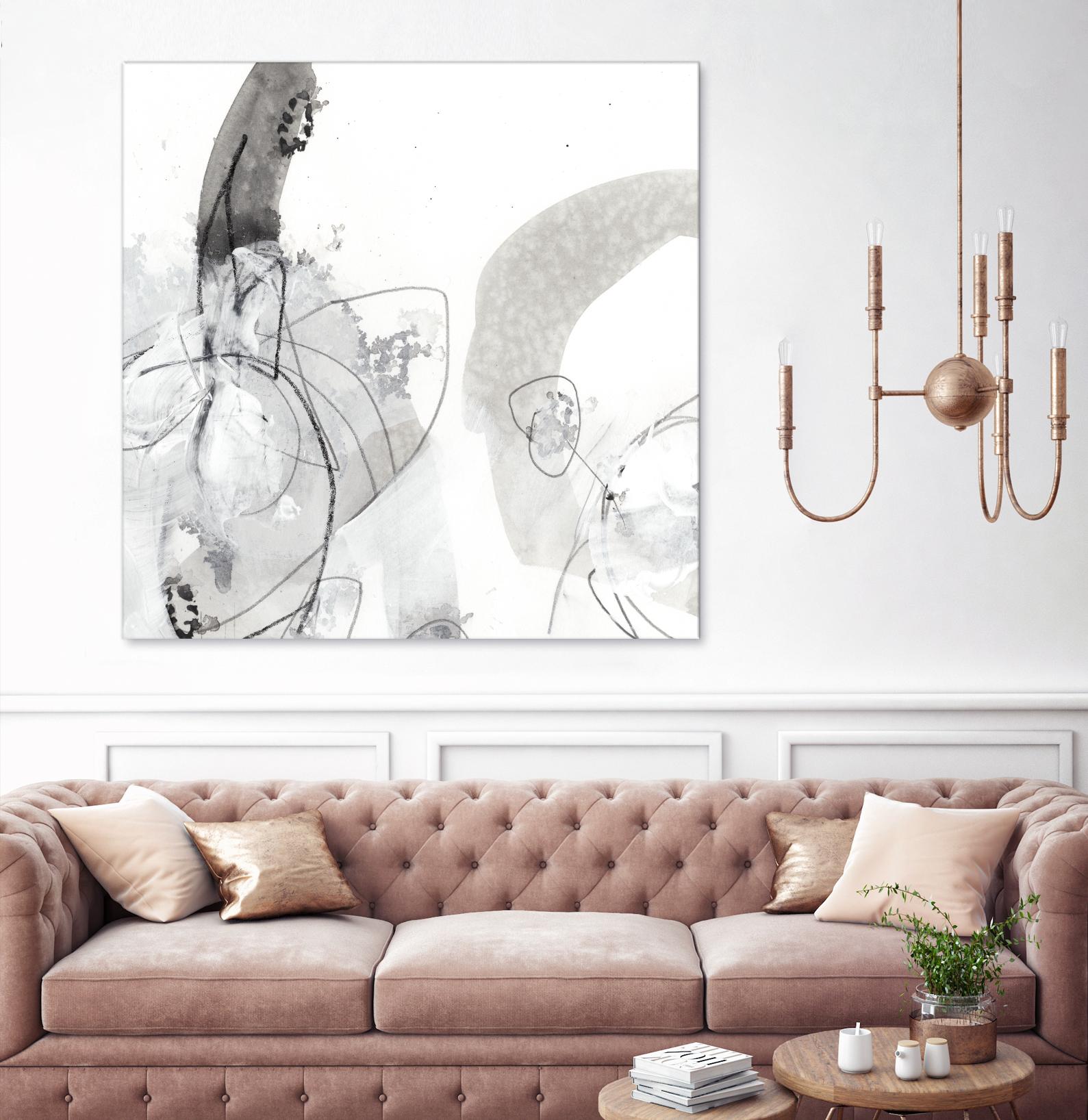 Monochrome Gestures III by June Erica Vess on GIANT ART - black abstract