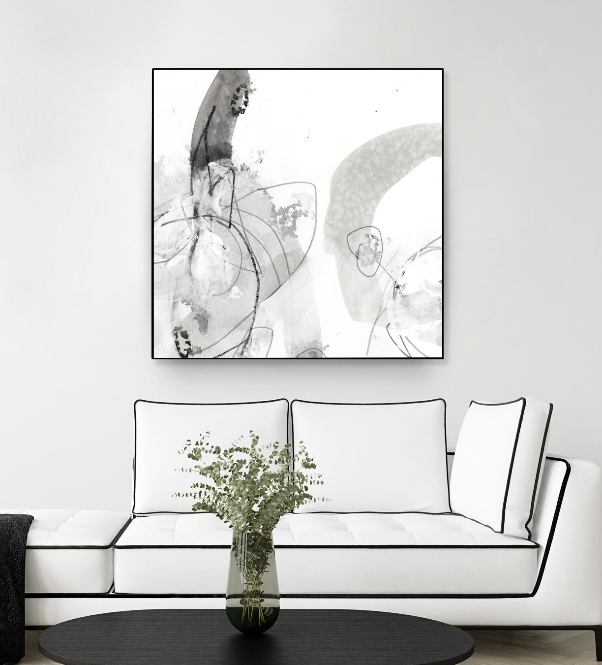 Monochrome Gestures III by June Erica Vess on GIANT ART - black abstract